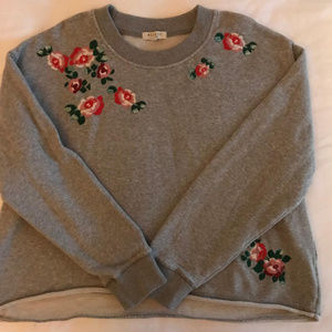 Grey Cropped Mile(S) for Madewell Sweatshirt